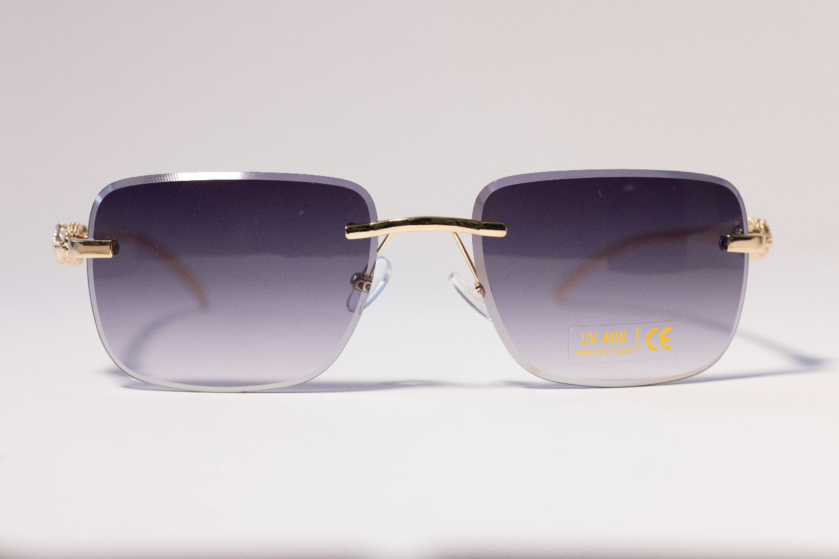 ShadyVEU Slim Sports Sunglasses – Rimless Frame, Mirrored Lens, UV400 Protection | Lightweight & Cool
