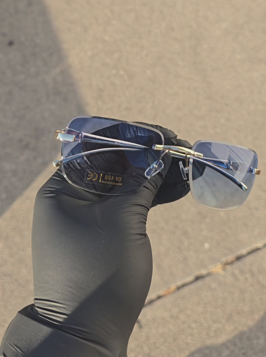 Eclipse Elegance Rectangle Sunglasses